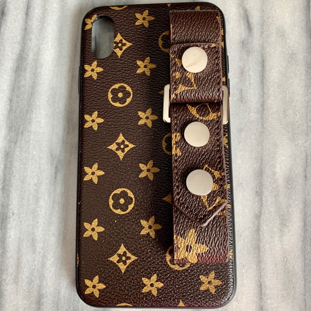 Leather Hand Strap iPhone XS Max Case